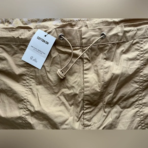 NWT Size 8 Cotton On Drawstring Pants in the Color Sand - Picture 9 of 9